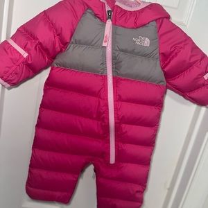 Infant 0-3 Months Girls North Face Snowsuit